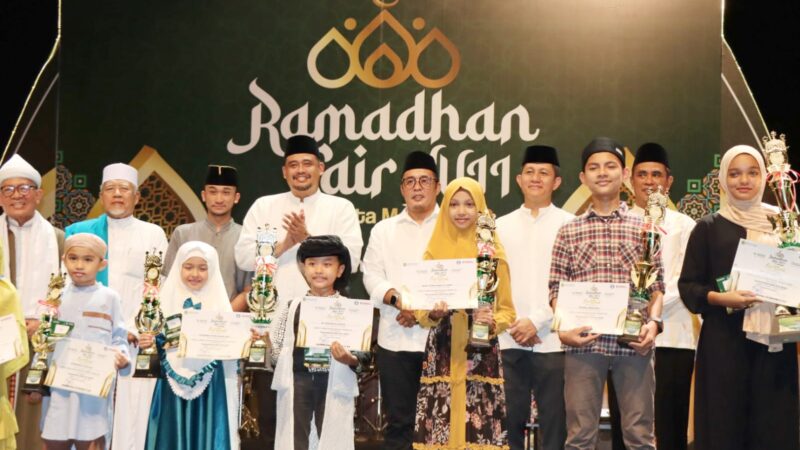 Kapolrestabes Medan Hadiri Langsung Penutupan Ramadhan Fair di Jalan Masjid Raya Medan 