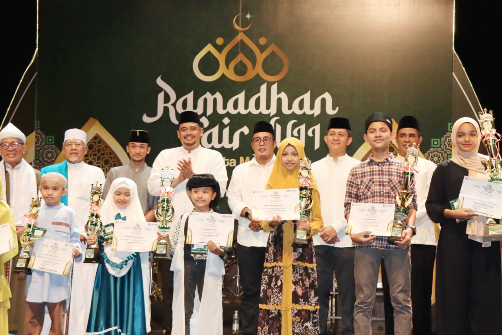 Kapolrestabes Medan Hadiri Langsung Penutupan Ramadhan Fair di Jalan Masjid Raya Medan 