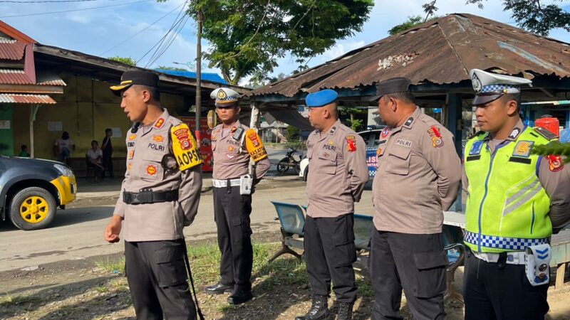 Kapolres Simeulue Pimpin Apel di Pos PAM Ketupat Seulawah
