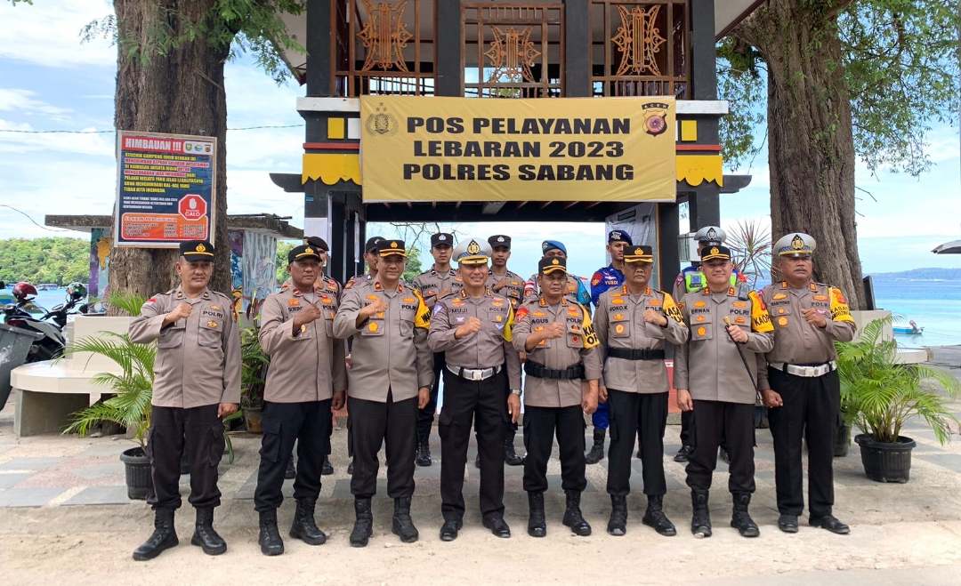 Karo Ops Polda Aceh Cek Pos Terpadu Ops Ketupat Seulawah 2023 di Sabang 