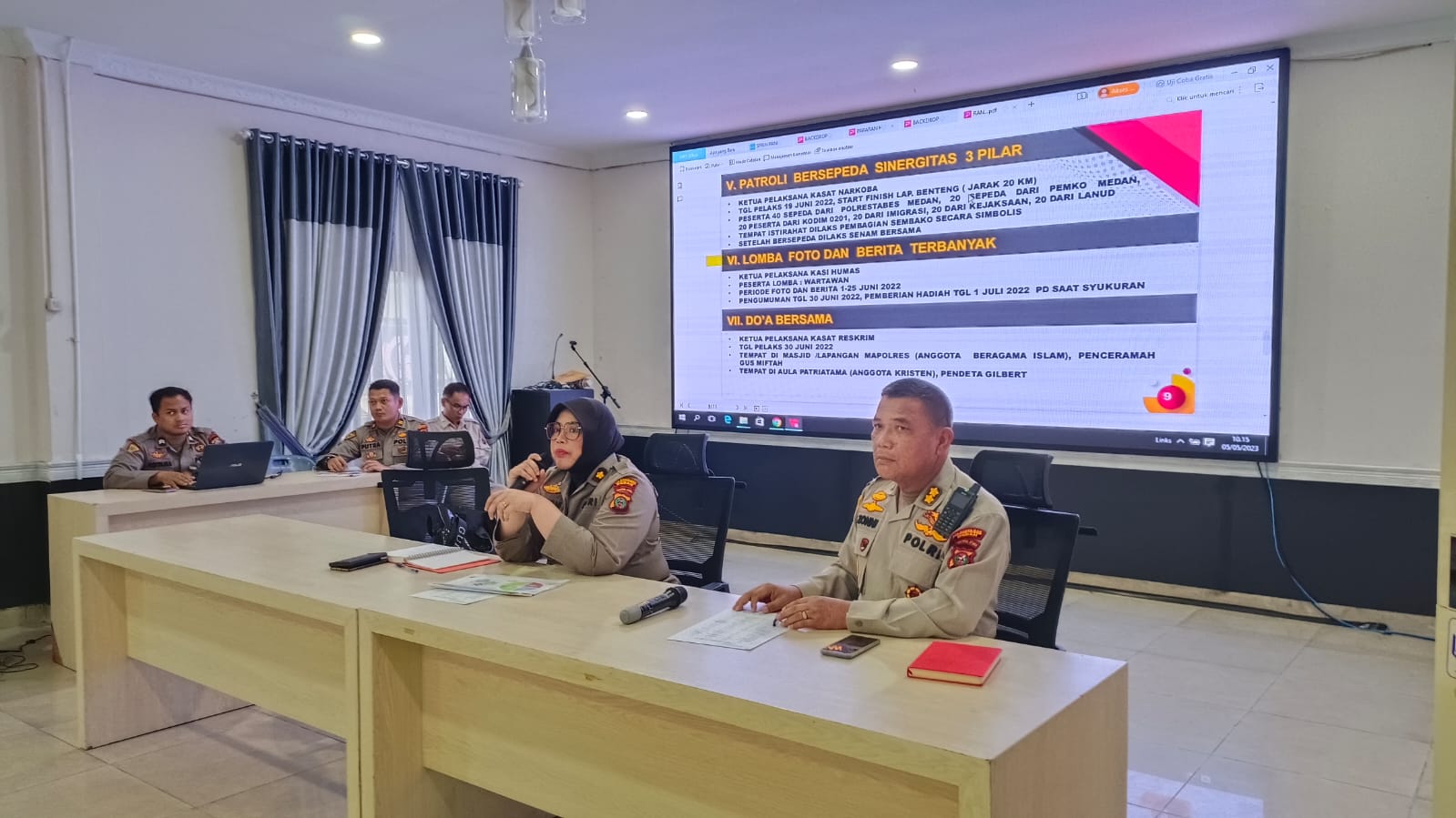 Rapat Koordinasi di Mapolrestabes Medan, Kabag SDM :: Persiapan HUT Bhayangkara ke – 77 Harus Sukses dan Lancar 