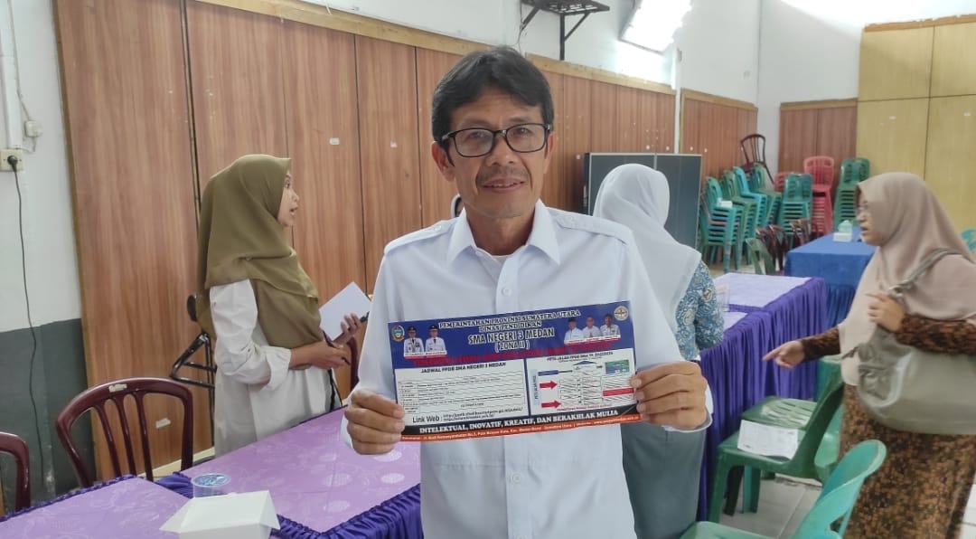 SMA Negeri 3 Medan Fasilitasi Kemudahan Pendaftaran PPDB 