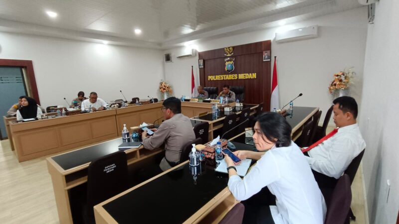 Polrestabes Medan Gelar Zoom Meeting Evaluasi LHKPN Tahun 2022