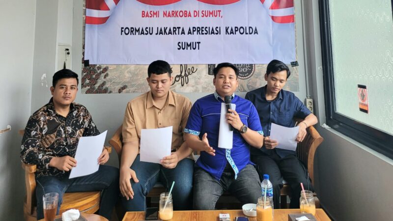 Basmi Narkoba di Sumut, Formasu Jakarta Apresiasi Kapolda Sumut