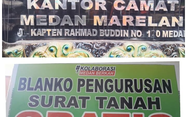 Camat Medan Marelan, Blangko Pengurusan Surat Tanah Gratis