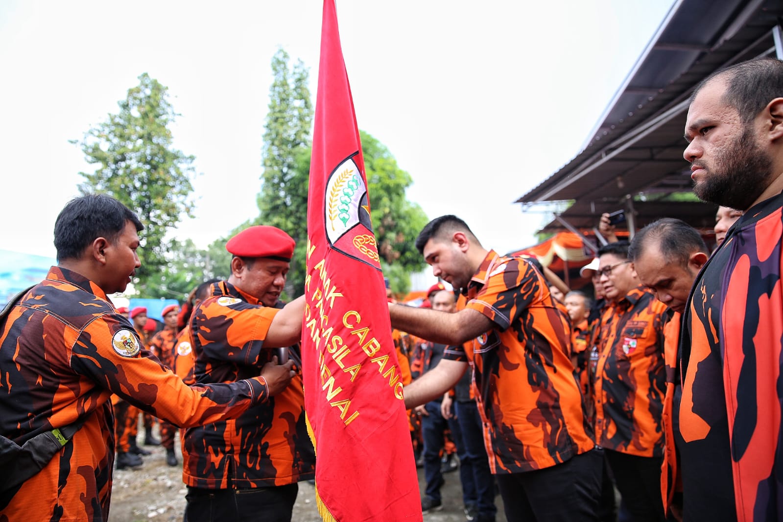 Ribuan Kader Pemuda Pancasila Menghadiri Pelantikan PAC Pemuda Pancasila Kecamatan Medan Denai