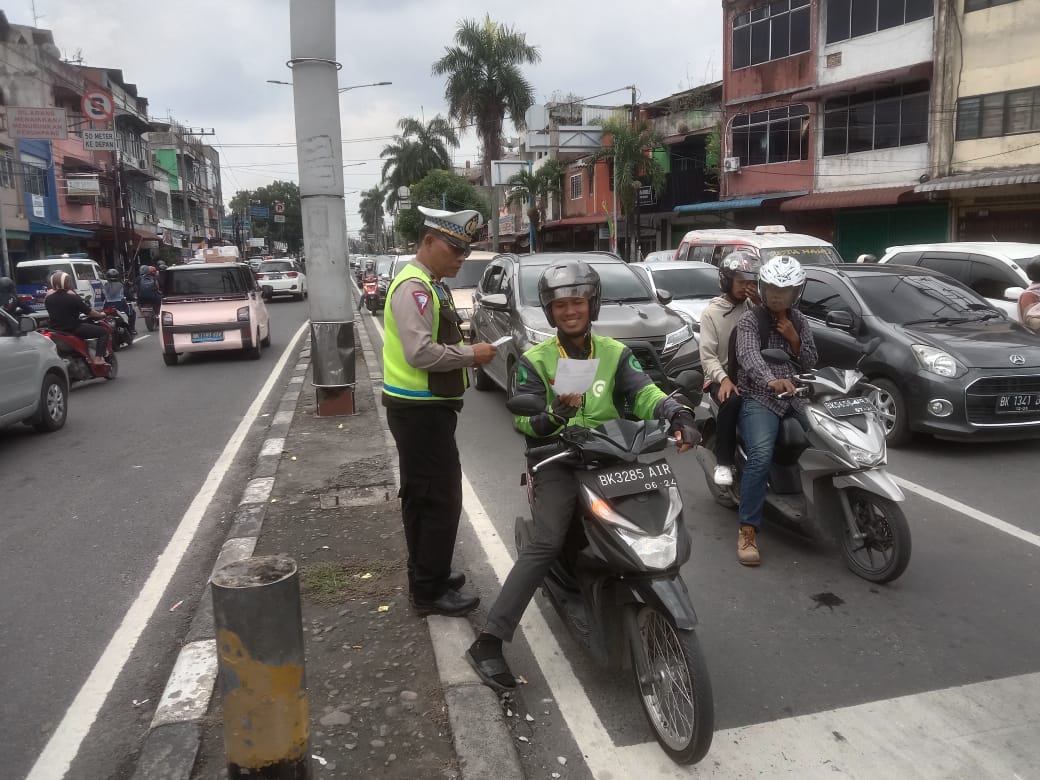 Satlantas Polrestabes Medan Terus Gencarkan Operasi Patuh Toba 2023