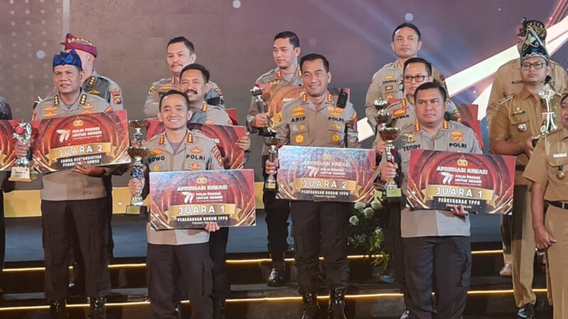 Polresta Cirebon Raih Penghargaan Pemenang Lomba TPPO Dari Kapolri