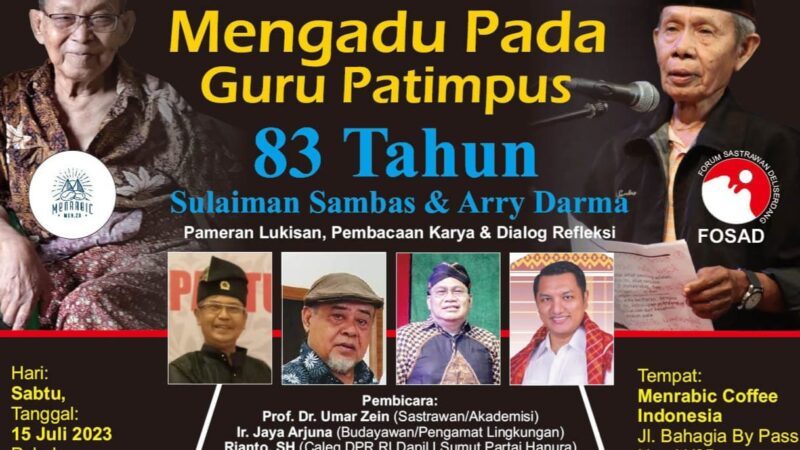 Forum Sastrawan DS Gelar Halaqoh Budaya, Mengadu Pada Guru Patimpus