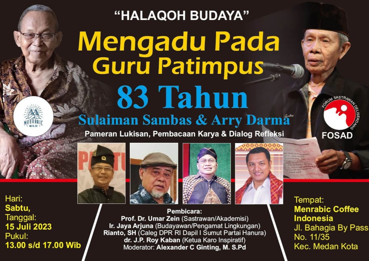 Forum Sastrawan DS Gelar Halaqoh Budaya, Mengadu Pada Guru Patimpus