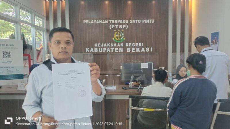 Ketua LSM Garda Patriot Bersatu Kabupaten Bekasi, Laporkan Dugaan Tindak Pidana Korupsi di SDN Sukaresmi 06