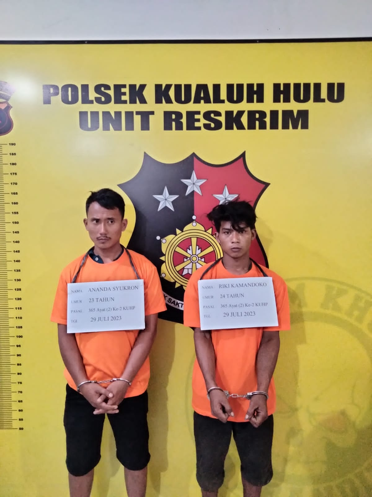 Polres Labuhanbatu Tangkap 2 Pelaku Curas