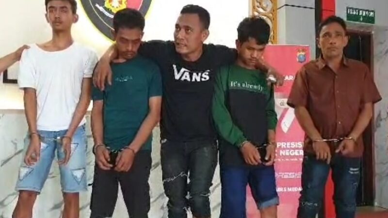 Satreskrim Polrestabes Medan Tembak 5 Perampok Bersenpi, Satu Ditembak Mati