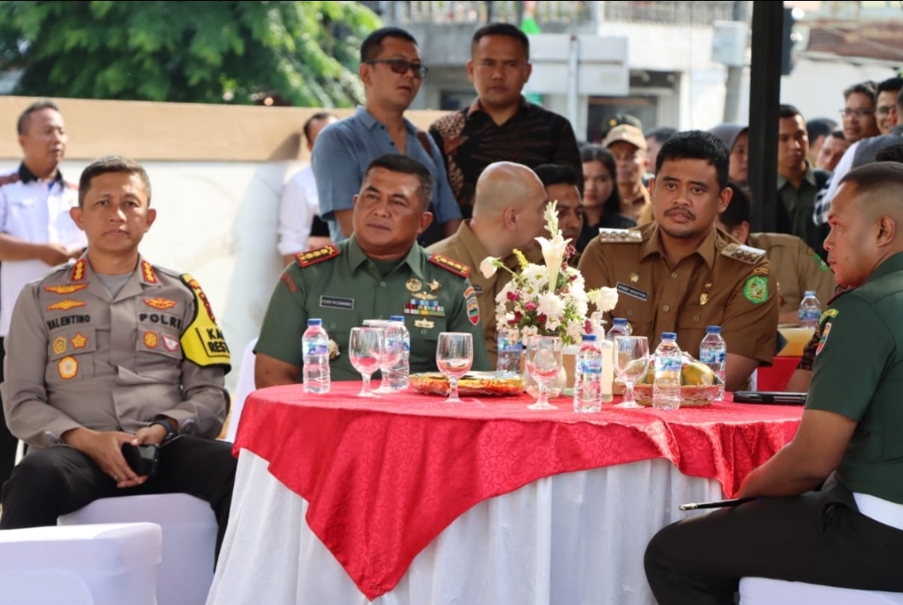 Kapolrestabes Medan Hadiri Peresmian Lapangan Gajah Mada 