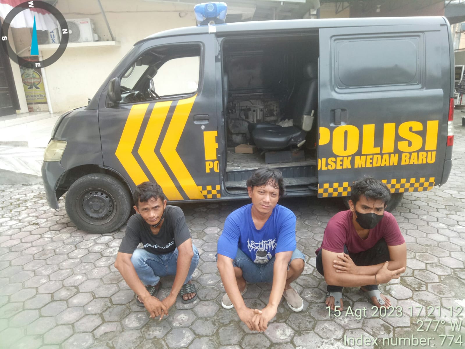 Polsek Medan Baru Amankan 3 Jukir Liar yang Meresahkan Warga