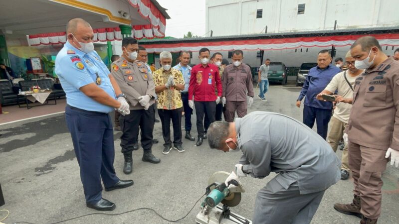 WUJUD SINERGITAS KALAPAS BINJAI HADIRI PEMUSNAHAN BARANG BUKTI DI KEJAKSAAN NEGERI BINJAI