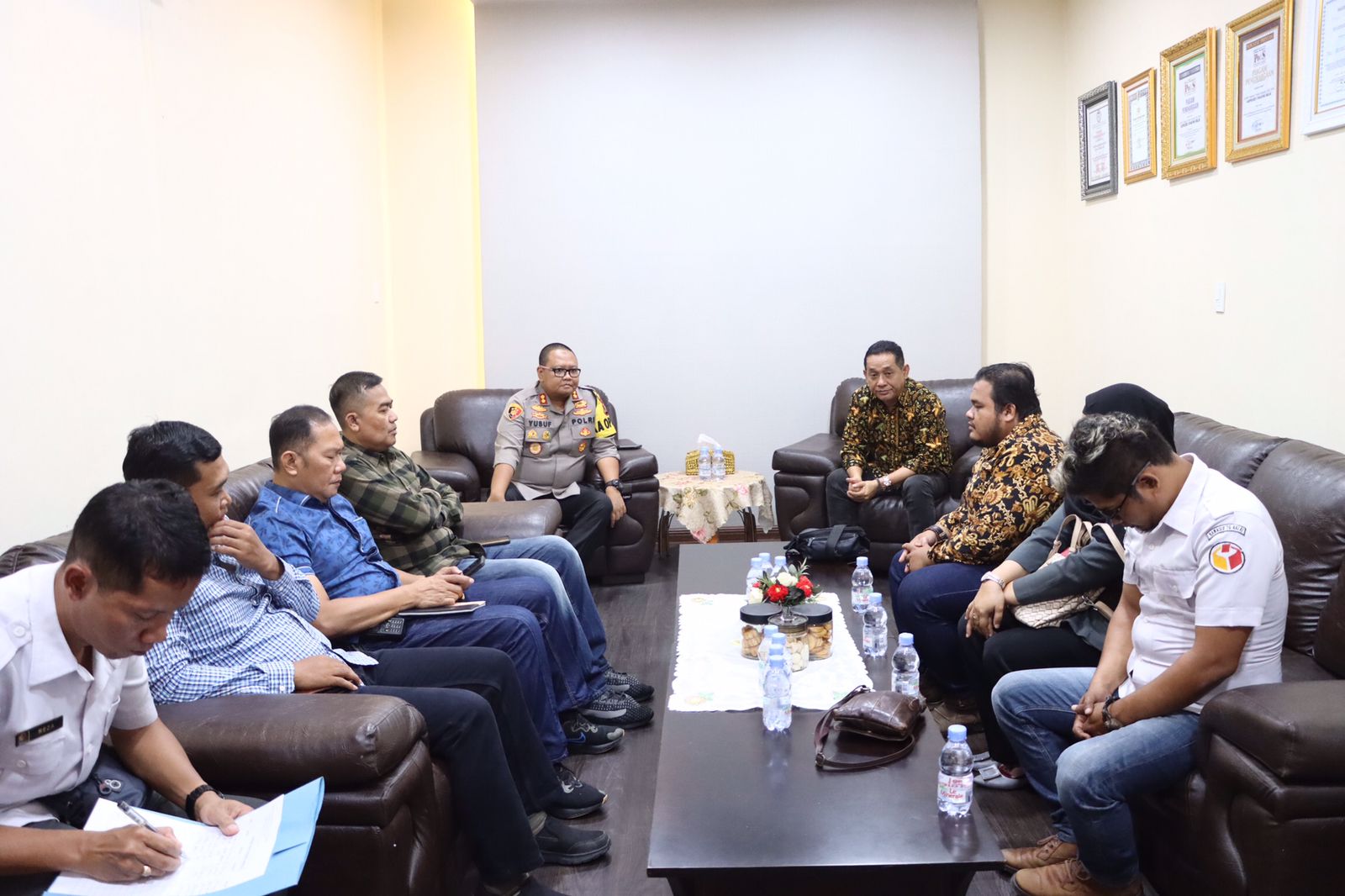 Polres Tanjung Balai Terima Audiensi Ketua dan Komisioner (BAWASLU) Kota Tanjung Balai