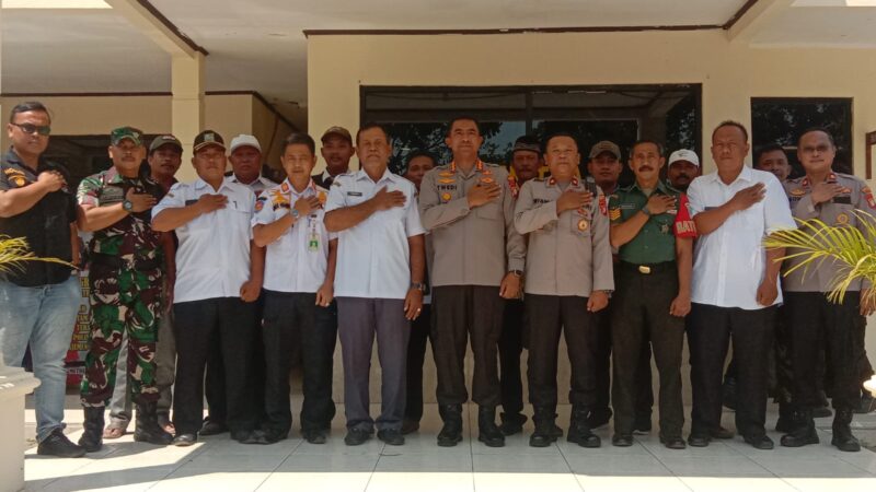 Polres Metro Bekasi Giat Rembug Warga Di Halaman Polsek Cabangbungin Bersama Muspika Kecamatan Cabangbungin 