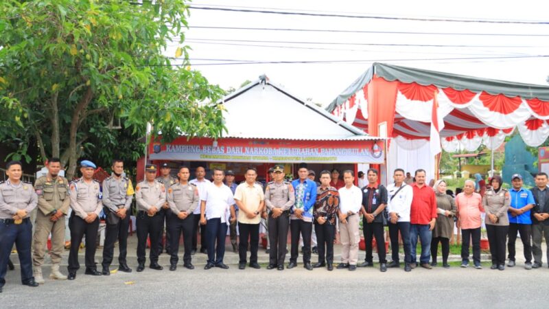 PENILAIAN KAMPUNG BEBAS DARI NARKOBA (KBN) POLRES LABUHANBATU OLEH TIM PENILAI POLDA SUMUT