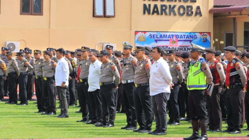 Tingkatkan Kesiapsiagaan, Polres Labuhanbatu Gelar Panggilan Luar Biasa (PLB) Dan Alarm Stelling