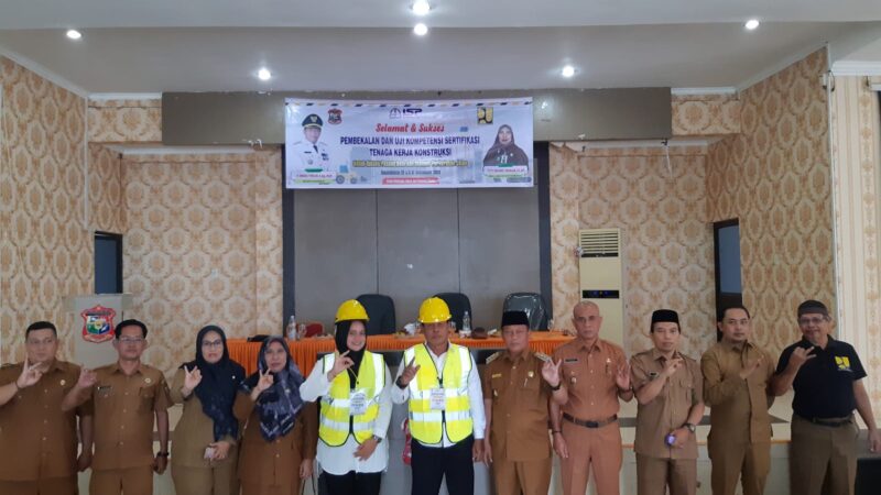 Dinas PUPR Tanjung Balai Gelar Pembekalan Uji Sertifikasi Tenaga Kerja Kontruksi 