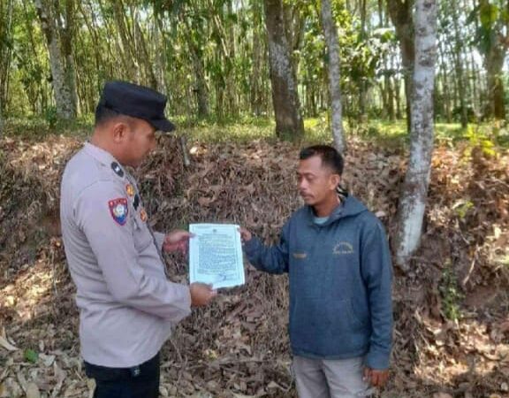 Cegah Kahurtla Bhabinkamtibmas Polsek SS III Sosialisasi Keliling Ke Warganya