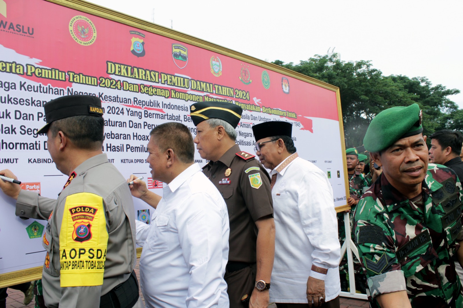 Ikuti Apel Kesiapan Pemilu, Kajati Sumut Maksimalkan Fungsi Posko Antisipasi Ancaman dan Gangguan