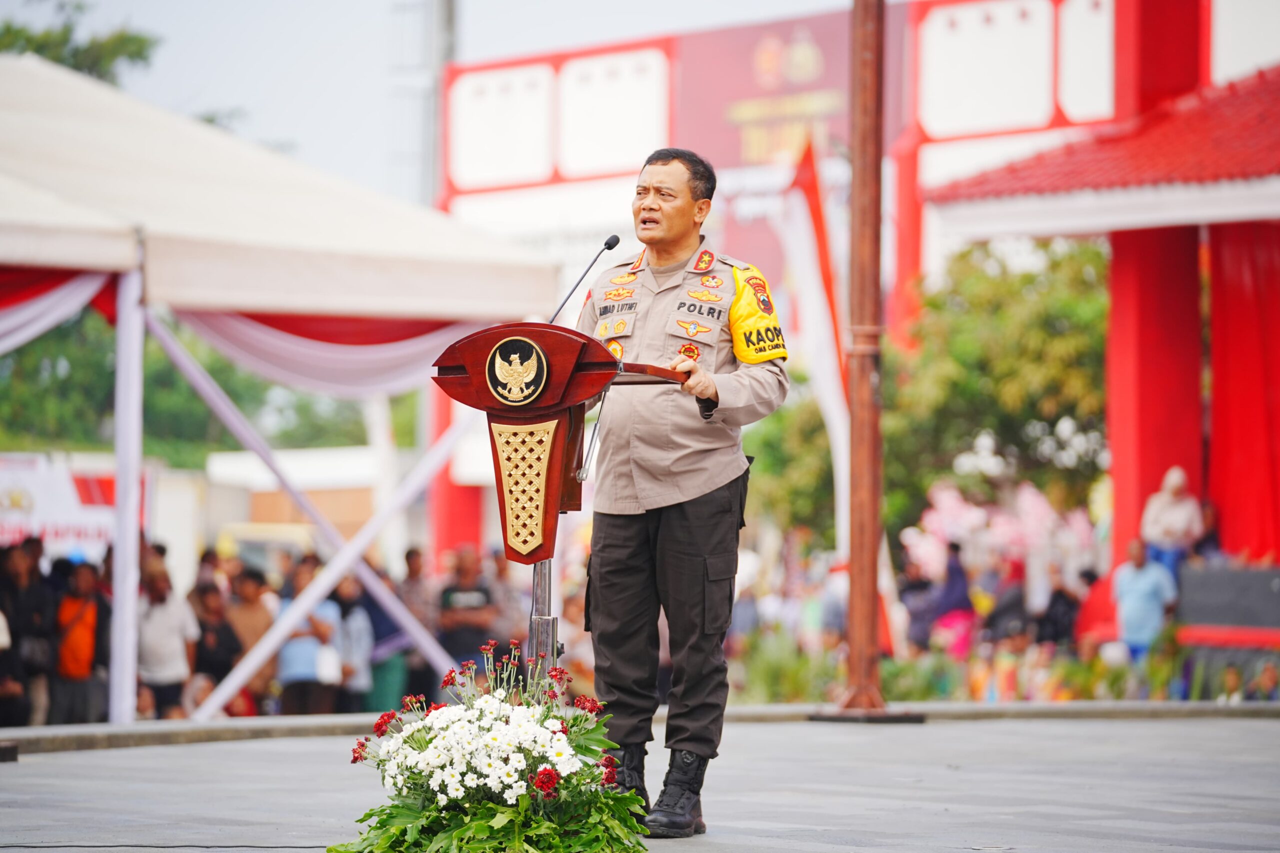 Dihadapan Kapolri dan Panglima, Personel TNI-Polri di Jateng Solid Gaungkan Netralitas Pemilu