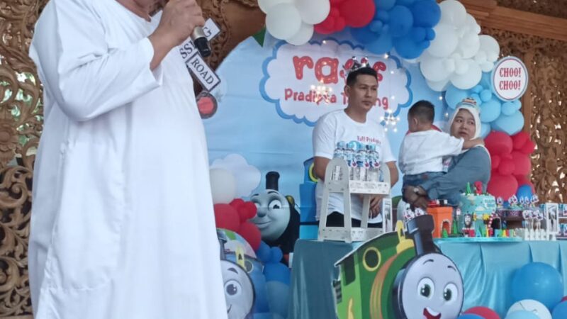 Rayakan Ultah Ke-3 Rafif Pradipta Tanjung, H.Dika Novandri SH Doakan Cucu dan Anakny Jadi Anak Yang Soleh dan Soleha