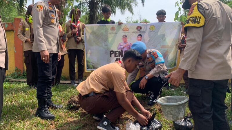 Peduli Lingkungan, Polsek SS III Gelar Kegiatan Penanaman 10 juta Pohon Bersama Polri