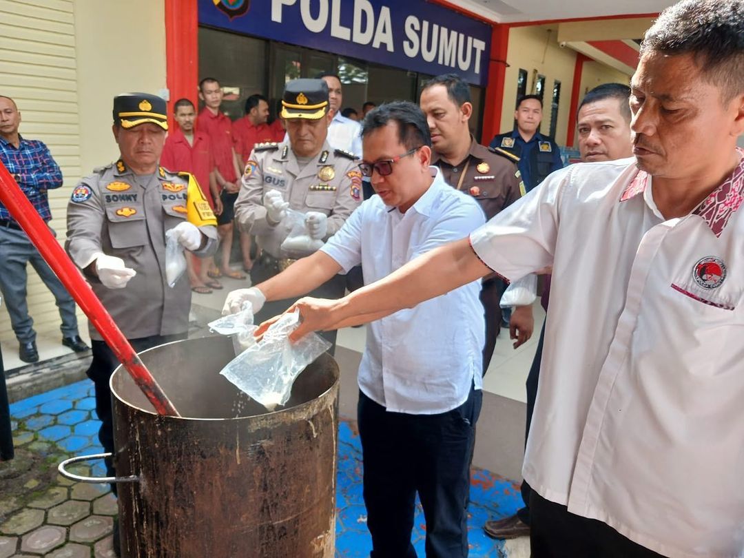 Polda Sumut Terus Lakukan Perburuan Jaringan Narkoba, Terbaru 2.112 Tersangka Ditangkap