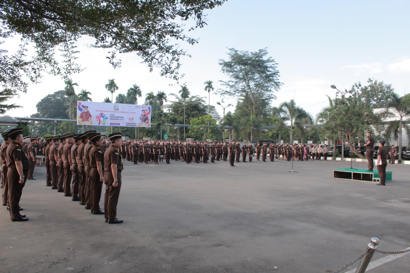 Apel Pagi, Kajati Sumut Ajak Seluruh Jajaran Tingkatkan Kinerja Dan Kualitas Penanganan Perkara