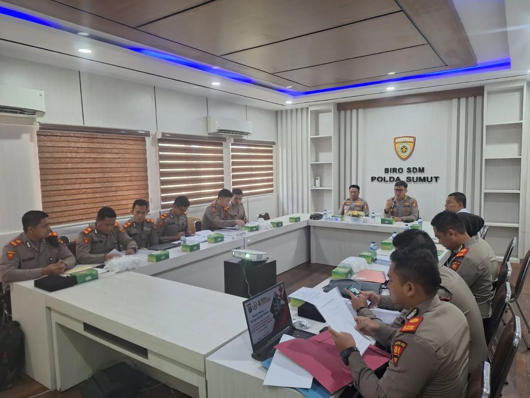 Penelitian Skripsi Mahasiswa STIK Angkatan ke-81/WWS oleh Tim Supervisi dan Asistensi STIK Lemdiklat Polri di Biro SDM Polda Sumut