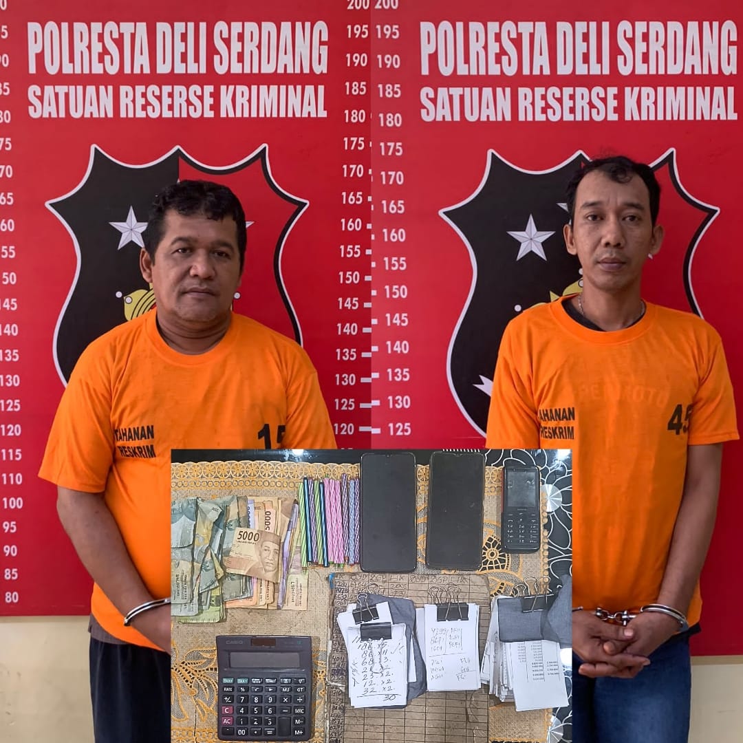 Jatanras Polresta Deli Serdang Ringkus Jurtul dan Rekap Togel 
