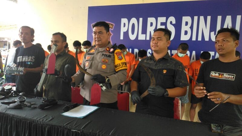 Polres Binjai Paparkan Keberhasilan Tangkap Pelaku Begal