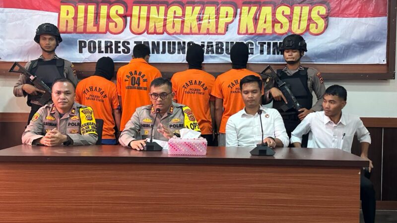 Polres Tanjab Timur Ungkap Kasus Ilegal Drilling di Wilayah Hukum Nya