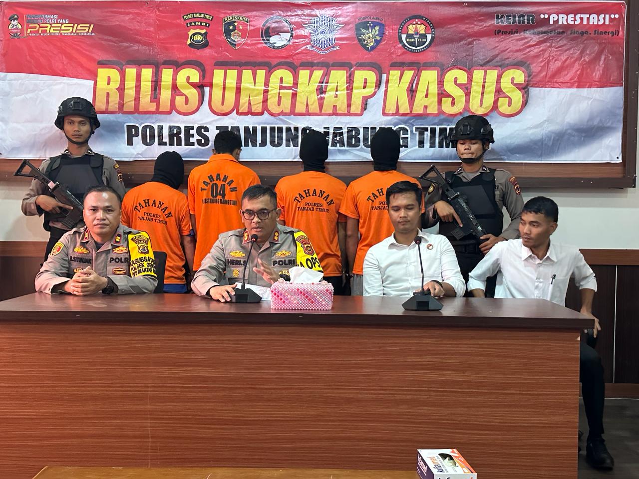 Polres Tanjab Timur Ungkap Kasus Ilegal Drilling di Wilayah Hukum Nya