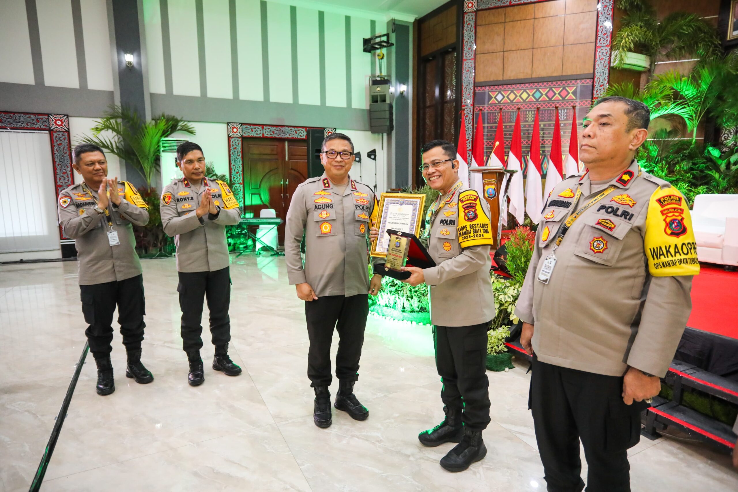 Polrestabes Medan Raih Juara 1 Lomba Sentra Pelayanan Kepolisian Terpadu Jajaran Polda Sumut