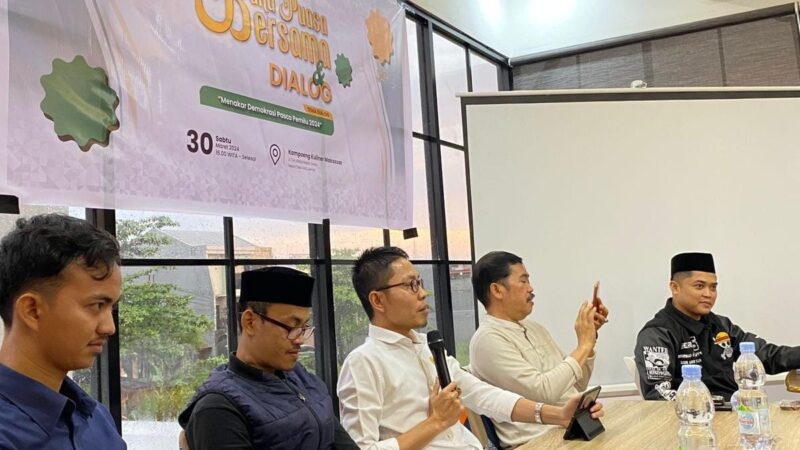 Gelar Bukber dan Dialog, DEMA UIN Alauddin Hadirkan Komisioner KPU Gowa dan Seniman Hukum