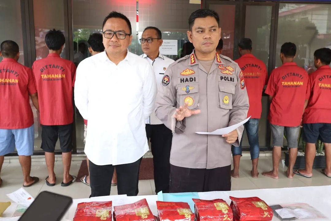 Polda Sumut Tuntut Mati 22 Pengedar Narkba dan Sita Barang Bukti 1.3 Ton