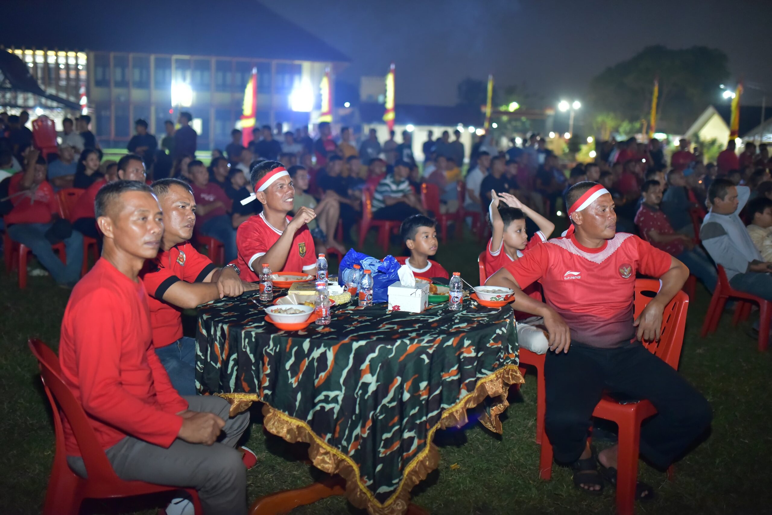 Brimob Polda Sumut Gelar Nobar Semifinal Piala AFC 2024 Indonesia U-23 Vs Uzbekistan U-23