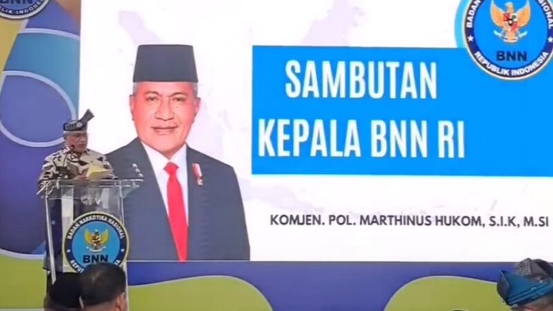 Kepala Badan Narkotika Nasional (BNN) Republik Indonesia Membentuk Pencanangan Desa Bersinar Di Selat Lancang Tanjung Balai Sumatera Utara