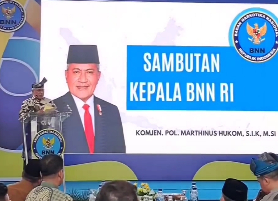 Kepala Badan Narkotika Nasional (BNN) Republik Indonesia Membentuk Pencanangan Desa Bersinar Di Selat Lancang Tanjung Balai Sumatera Utara