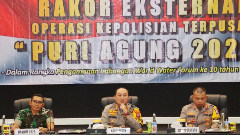 Sinergitas Kunci Kesuksesan, Polresta Banyuwangi Gelar Rakor Lintas Stakeholder untuk Pengamanan WWF di Bali