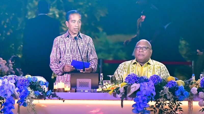 Presiden Jokowi Jamu Santap Malam Para Pemimpin dan Delegasi KTT WWF Ke-10 di GWK