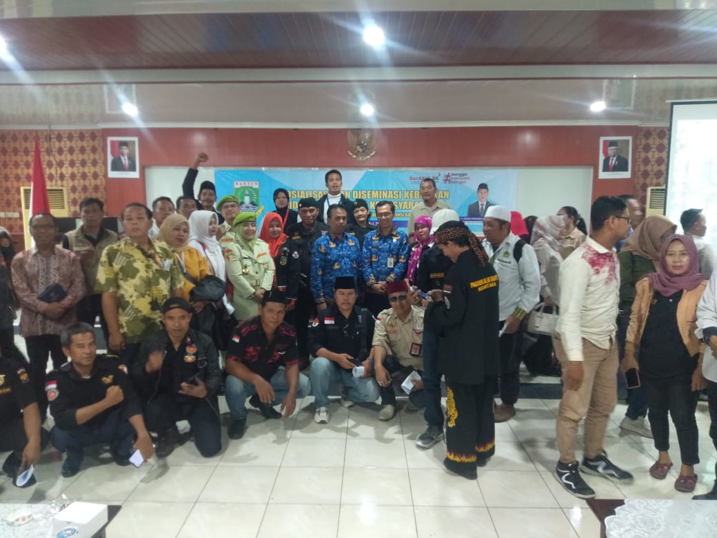 Ketua dpc gwi kabupaten tangerang hadiri Rapat sosialisasi pemberdayaan Ormas se-provinsi banten bersama bakesbangpol dan kemendagri