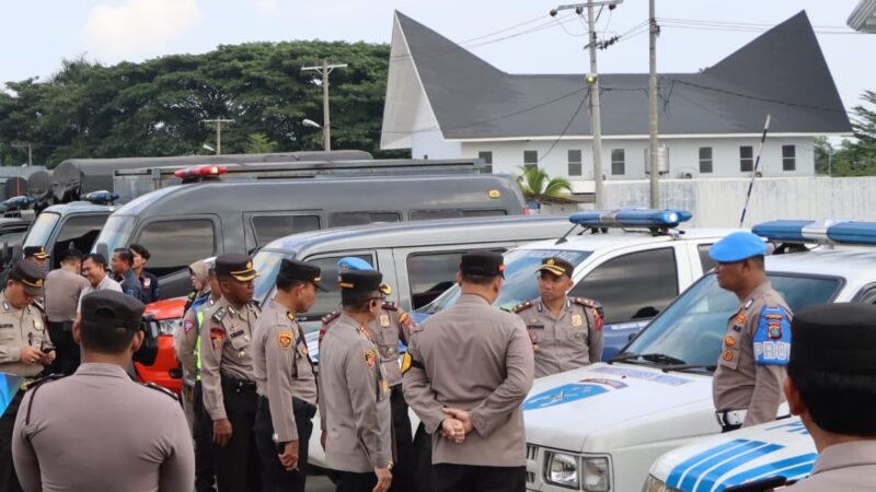 Kapolrestabes Medan Cek Fisik dan Administrasi Kendaraan Dinas Polri