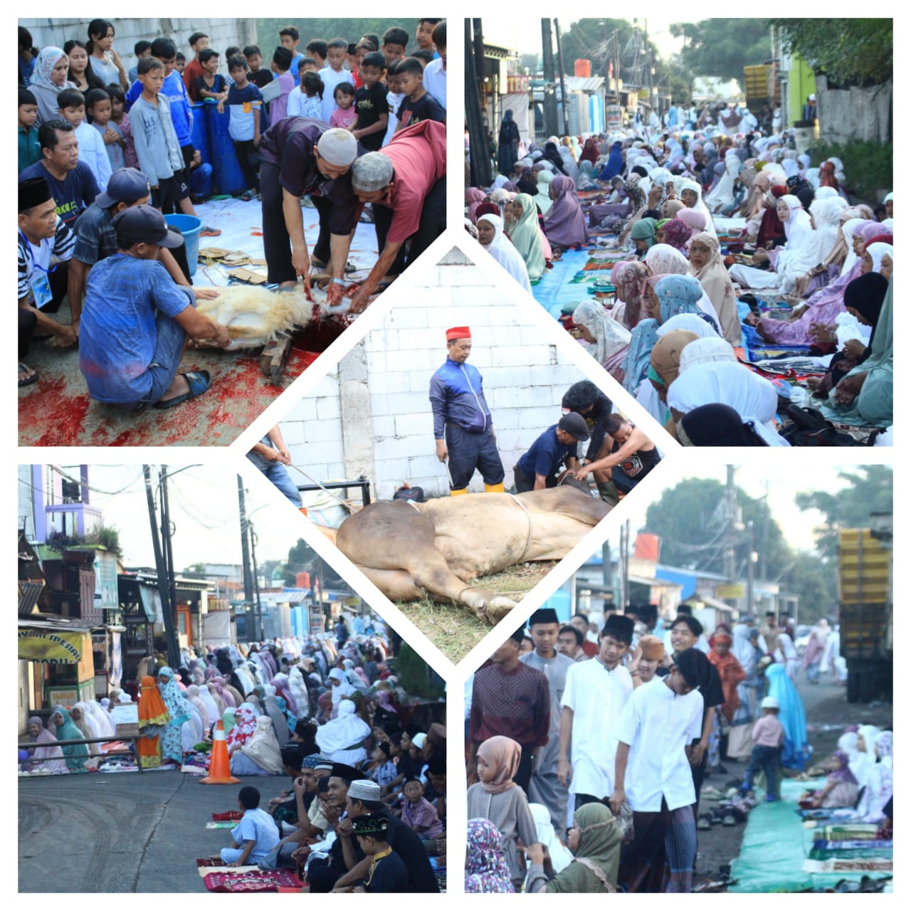 RATUSAN WARGA BAYUR KALI MENGIKUTI SHOLAT IDUL ADHA DI MASJID AL-WIFAQ