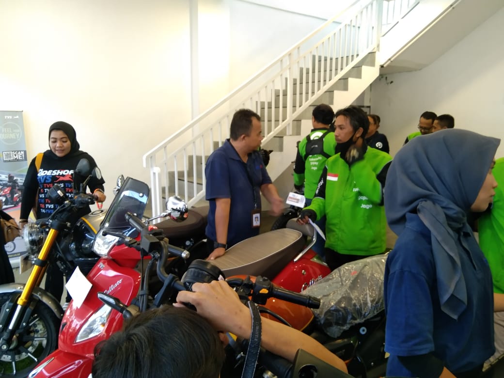 TVS Banyuwangi Gandeng JOKER dan GO-JEK Kenalkan Motor TVS.