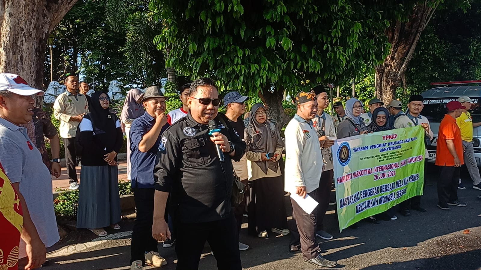 IPWL LRPPN-BI Bersama Penggiat Anti Narkoba di Banyuwangi Yang Lainnya Laksanakan Hari Anti Narkoba Internasional